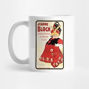 JEANNE BLOCH The Most Comic in the World Vintage French Theater Comedy Play Poster Mug